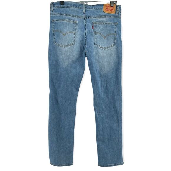 Levi’s 502 Regular Taper Boy’s Straight Leg Distressed Light Wash Denim Jeans 20 - Picture 8 of 17